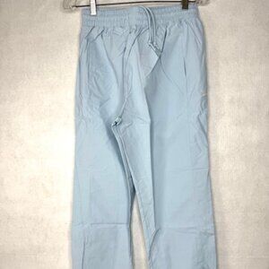 New Reebok Women's Lightweight Nylon Track Pants - Powder Blue